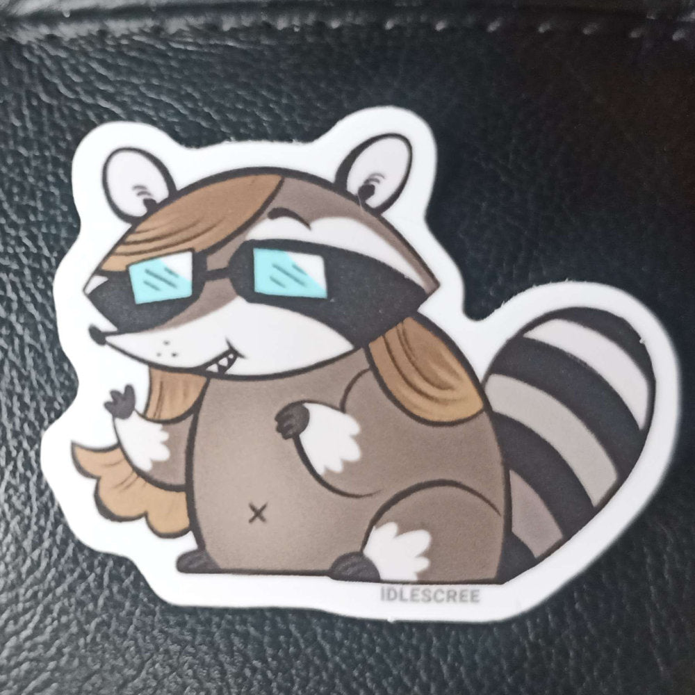 Radical Racoon - Matte Sticker