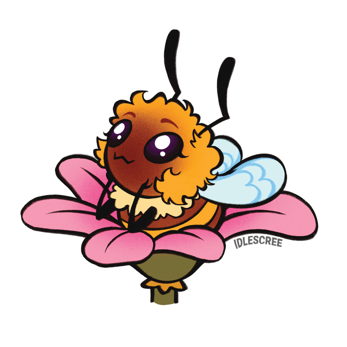 Blooming Bee - Matte Sticker