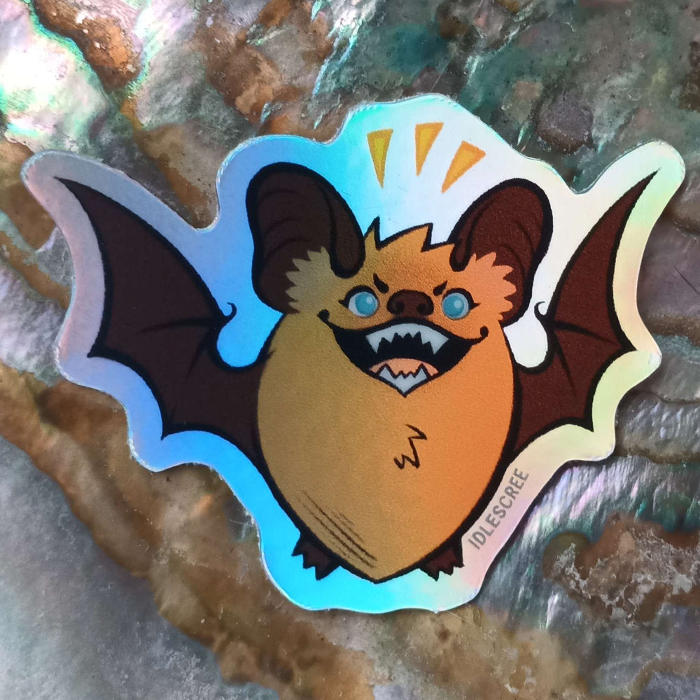 Bouncy Bat - Holographic Sticker