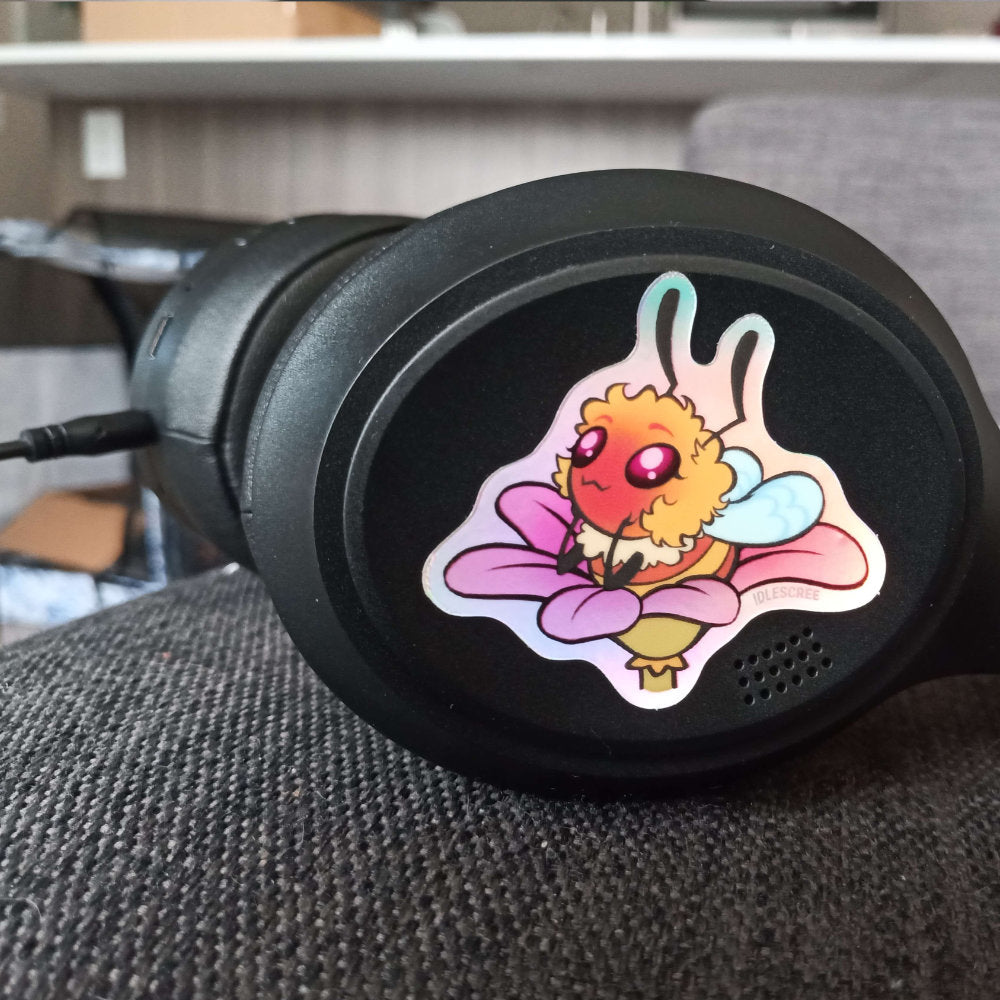 Blooming Bee - Holographic Sticker