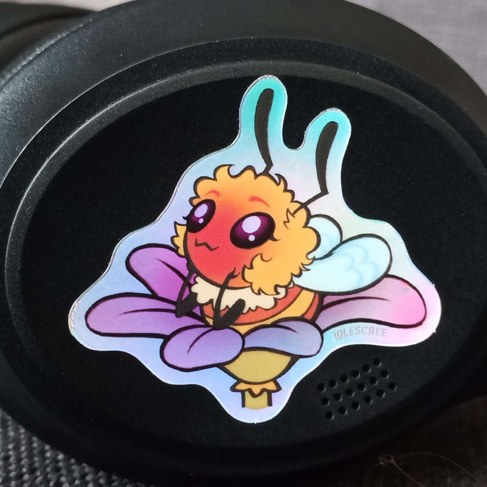 Blooming Bee - Holographic Sticker