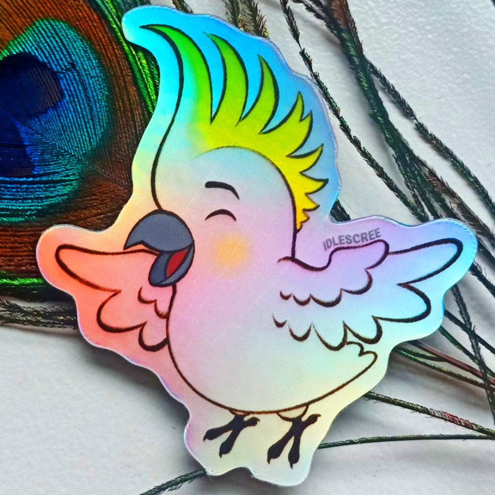 Brilliant Bird - Holographic Sticker