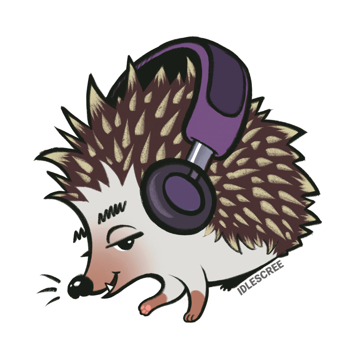 Huggable Hedgehog - Matte Sticker