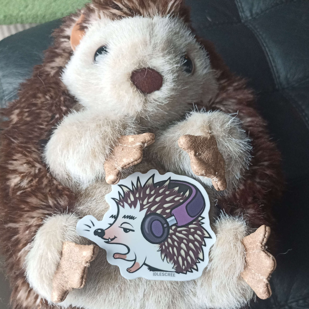 Huggable Hedgehog - Matte Sticker